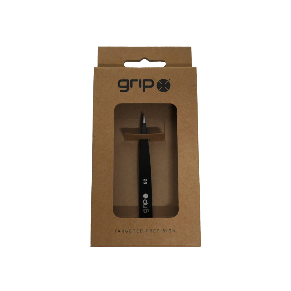 GRIP® Tweezer Pointed Tip Matte Black MB2