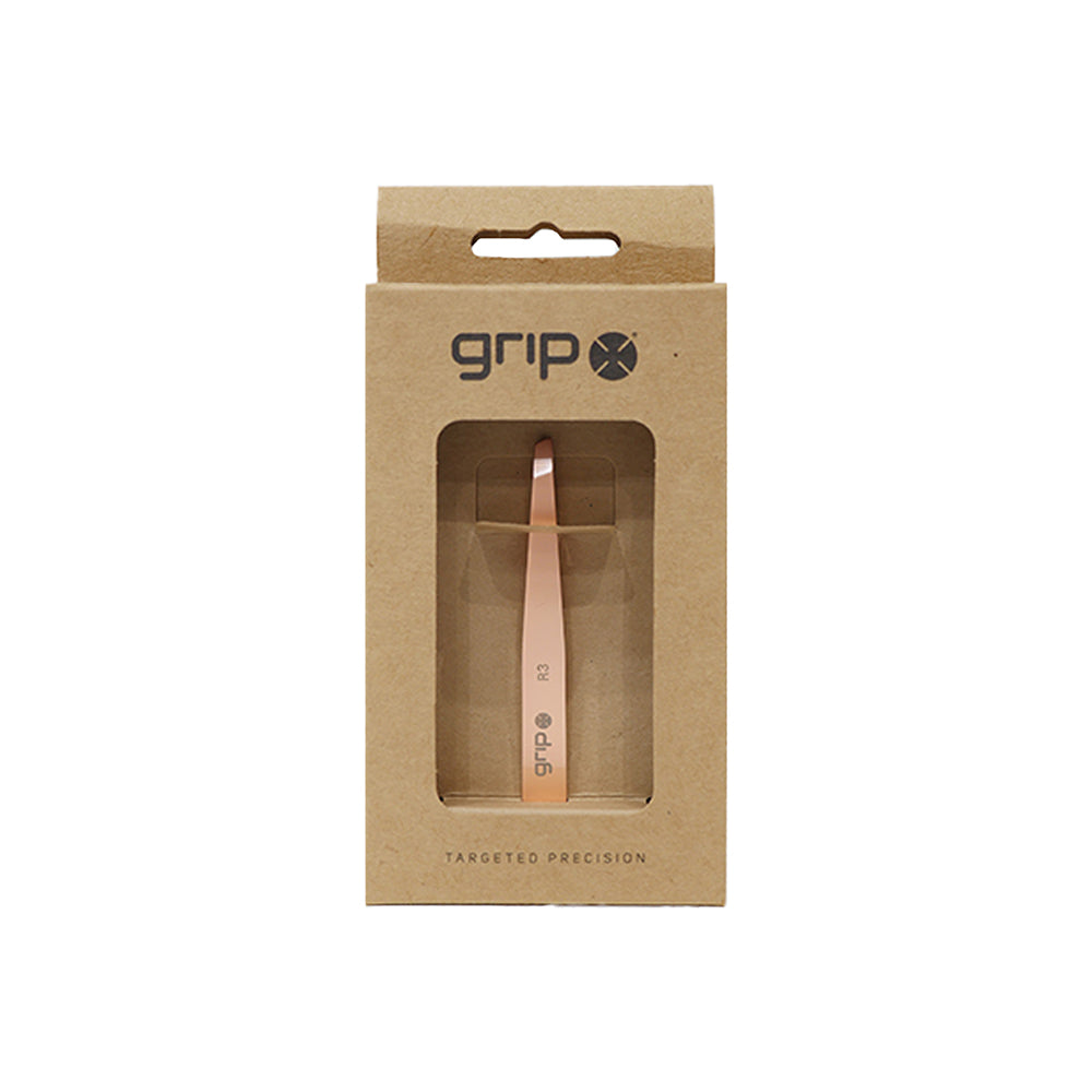 GRIP® Tweezer Claw Slanted Tip Rose Gold R3