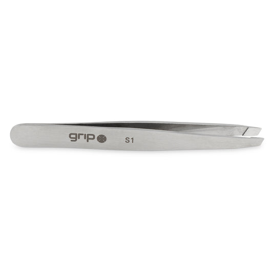 GRIP® Tweezer Slanted Tip Stainless Steel