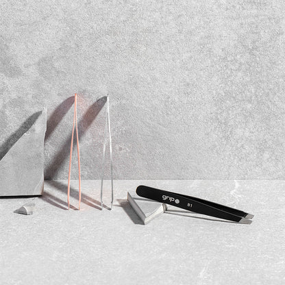 GRIP® Tweezer Slanted Tip Rose Gold R1